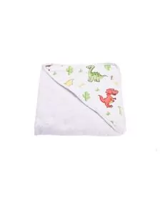 Prosop de baie bumbac 100% model dinozauri 75x75 cm
