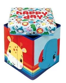 Taburet pentru depozitare jucarii Fisher Price, Happy Day