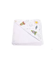 Prosop de baie bumbac 100% model rachete 75x75 cm
