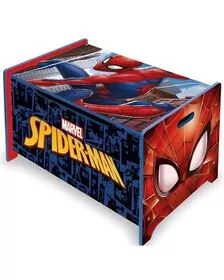 Ladita din lemn pentru depozitare jucarii Spiderman