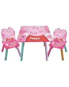 Set masuta si 2 scaunele Peppa Pig