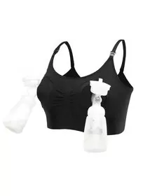 Sutien 2 in1 - Alaptare si sustinere pompa san (negru)