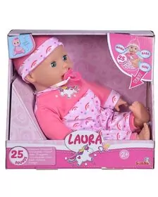 PAPUSA BEBELUS LAURA 38CM CU SUNETE