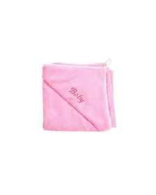 Prosop de baie bumbac 100% roz, personalizat Baby