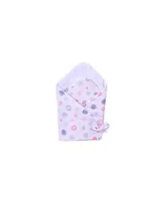 Paturica de infasat Ghemotoace si velvet alb 80x80 cm