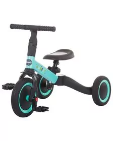 Tricicleta si bicicleta pentru copii Chipolino Smarty 2 in 1 mint