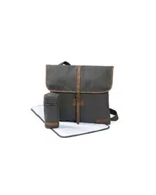Geanta Unisex pentru Scutece Satchel Silver Cloud