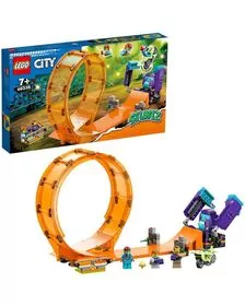 Set de construit - Lego City, Stuntz Cascadorie Zdrobitoare in Bucla  60338