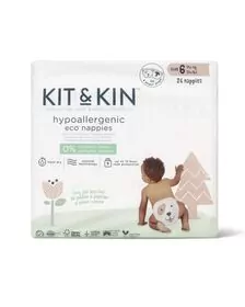 Scutece Hipoalergenice Eco Kit&Kin, Marimea 6, 14 kg+, 26 buc