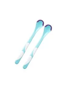 Set 2 Lingurite Termice cu Cupa Moale Turcoaz
