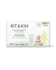 Scutece Hipoalergenice Eco Kit&Kin, Marimea 2, 4-8 kg , 38 buc