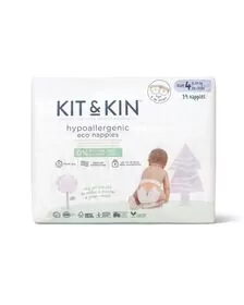 Scutece Hipoalergenice Eco Kit&Kin, Marimea 4, 9-14 kg , 32 buc