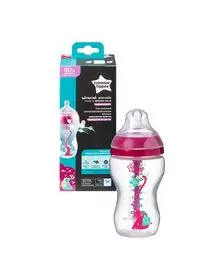Biberon Advanced cu Sistem de Ventilatie, Tommee Tippee, 340 ml, fete, 1 buc