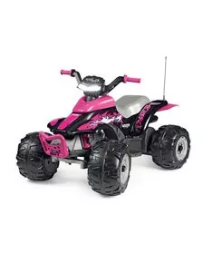 ATV Peg Perego Corral T-Rex, 330W, 12V, 3 ani +, Roz/ Negru