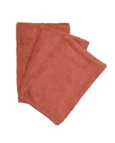 Set 3 manusi pentru baie, din bambus Apricot Blush