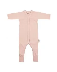 Salopeta de Corp cu Maneca Lunga, din Bambus Misty Rose 50-56