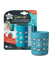 Cana No Knock Small, Tommee Tippee, 190 ml, Catelusi Verzi