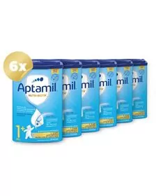 Pachet 6 x Lapte praf Nutricia Aptamil Junior 1+, 800g, 12 luni+