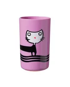Cana Tommee Tippee No Knock Large, 300 ml, 12 luni +, Pisicuta roz, 1 buc