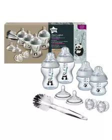 Kit biberoane nou-nascut Tommee Tippee Closer to Nature, 0 luni +,  Ursuleti Panda