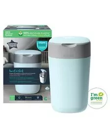 Cos pentru scutece Tommee Tippee Sangenic Twist and Click Reciclabil, Albastru/Gri