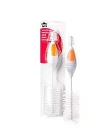 Perie pentru biberon si tetina, Tommee Tippee, Essentials, 1 buc, Portocaliu