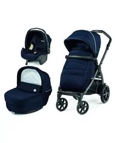 Carucior 3 in 1 Peg Perego Book, Primoviaggio SL,  0 - 22 kg, Eclipse, Bleumarin