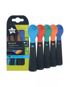 Lingurite ergonomice Tommee Tippee, 6 luni +, Multicolor, 5 buc