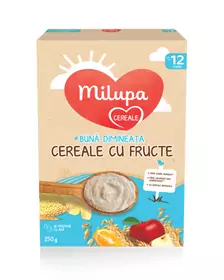Milupa Buna Dimineata Cereale cu Fructe, 250gr, de la 12 luni