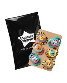 Suzeta Ortodontica de ZI FUN, ONL  Tommee Tippee, 6 buc, 18-36 luni, Animalute Multicolore