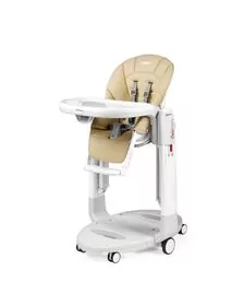 Scaun de masa 3 in 1 Peg Perego Tatamia Follow Me, 0-15 Kg, Paloma, Bej
