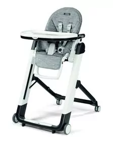 Scaun De Masa 2 in 1 Peg Perego, Siesta Follow Me, Wonder Grey, 0 - 15 Kg
