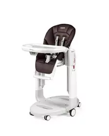 Scaun de masa 3 in 1 Peg Perego Tatamia Follow Me, 0-15 Kg, Cacao, Maro