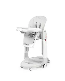 Scaun de masa 3 in 1 Peg Perego Tatamia Follow Me, 0-15 Kg, Latte, Alb