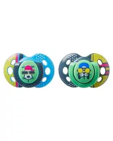 Suzeta ortodontica de zi Tommee Tippee Fun, 18-36 luni, Catelusi, 2 buc
