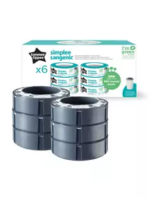 Set 6 rezerve pentru cos scutece Tommee Tippee Simplee, Reciclabile