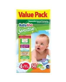 Scutece Babylino Sensitive Economy  N4 7-18kg/50 buc