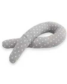 Perna pentru bebelusi Cuddly Nest Anthracite With White Stars