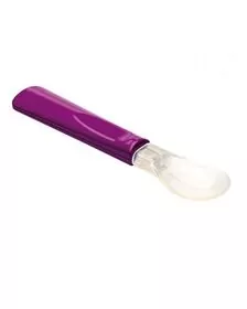 Thermobaby- Set 2 lingurite cu varf din silicon mov/turcoaz