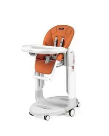 Scaun de masa 3 in 1 Peg Perego Tatamia Follow Me, 0-15 Kg, Wonder Orange, Portocaliu