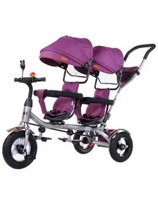 Tricicleta pentru copii , gemeni Chipolino 2Play lilac