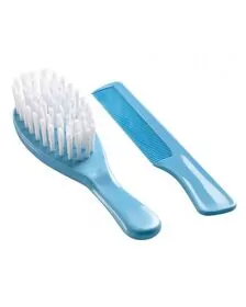 Set perie si pieptan pentru bebelusi Thermobaby-Bleu
