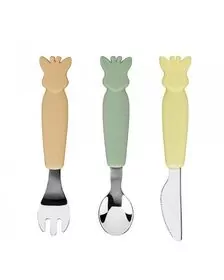 Vulli Set 3 tacamuri maner silicon Girafa Sophie