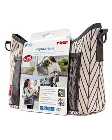 Geanta organizator cu aleza pentru schimbat scutecul bebelusului Reer Clip&Go Vario 84072