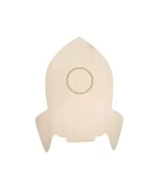 Lampa de veghe de perete, cu led, lumina reglabila si oprire cronometrata, forma racheta, Lumilu Silhouette Rocket, Reer 52157