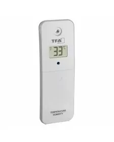 Transmitator wireless digital pentru temperatura si umiditate, afisaj LCD, alb, compatibil MARBELLA, TFA 30.3239.02