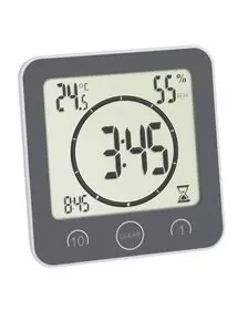 Ceas digital cu timer si termohigrometru pentru bucatarie si baie TFA 60.4001.10