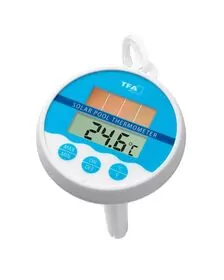 Termometru digital plutitor pentru piscina, cu mini-panou solar si baterie de back-up, TFA 30.1041