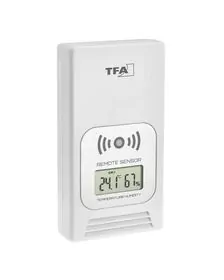 Transmitator wireless digital pentru temperatura si umiditate, afisaj LCD, alb, TFA 30.3241.02