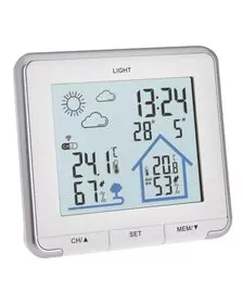 Statie meteo wireless LIFE TFA 35.1153.02, cu transmitator wireless extern inclus, alba